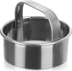 Nerūdijančio plieno sausainių, koldūnų ir spurgų formelė 6 cm