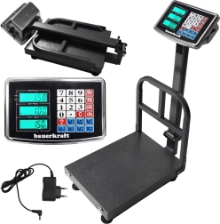 Elektroninės platforminės svarstyklės 200 kg su LCD sandėliui ir parduotuvei