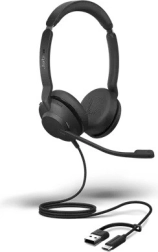 Jabra Evolve2 30 SE stereo headset with USB‑A and USB‑C (Microsoft Teams)