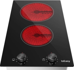 Two-zone induction cooker IsEasy with knobs