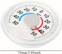 Lipnus analoginis termometras langui ir vidui −50 iki +50 °C