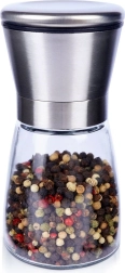Stiklinis rankinis druskos ir pipirų malūnėlis 13,5 cm
