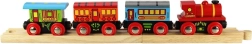 Bigjigs Rail keleivinis traukinys su 2 bėgiais