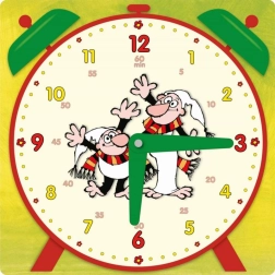 Mokomosios kvadratinės laikrodžių kortelės Mišrus pavadinimų rinkinys