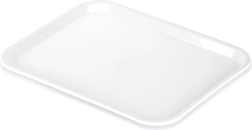 Baltas plastikinis serviravimo padėklas 45,5 × 35,5 cm