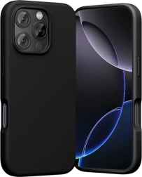 Silikoninis Vention dėklas, skirtas iPhone 16 Pro su MagSafe (juodas)
