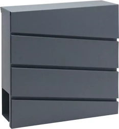 Cinkuoto plieno pašto dėžutė su laikraščių laikikliu