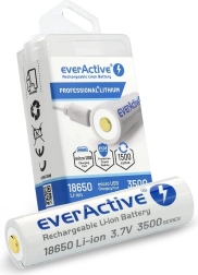 Akumuliatorius EverActive 18650 su micro USB 3500mAh
