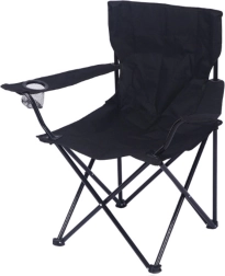Folding Tourist Fishing Chair - Black Color