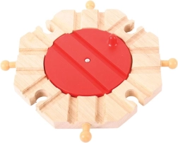 Bigjigs Rail posūkio stalas su 8 išvažiavimais