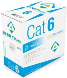 Network cable U/UTP Cat.6 PVC 305 m – installation cable, 25-year warranty
