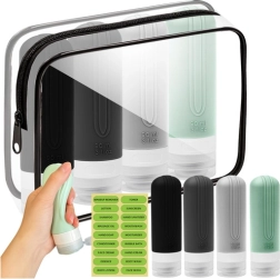 Kelioninis kosmetikos krepšys Trizand 25760 su buteliukais kosmetikai