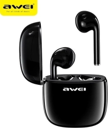 Bluetooth headphones black with charging station