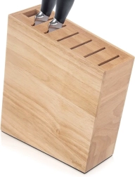 Wooden Knife Block with Dividers