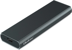 Aluminum external enclosure for M.2 NVMe SSD, USB 3.1 Gen2 10 Gbps, up to 4 TB, graphite