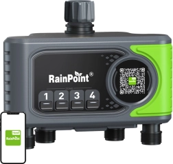 Irrigation controller with 4 zones and Wi‑Fi gateway RAINPOINT