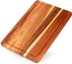 Medinė akacijos medienos pjaustymo ir serviravimo lentelė 37 × 25 cm