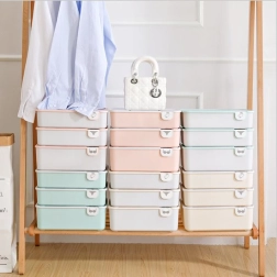 Rožinis stalčiaus dėklas su 10 skyrelių