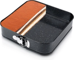 Išplečiama granitinė kvadratinė kepimo forma 28 × 28 × 6,8 cm