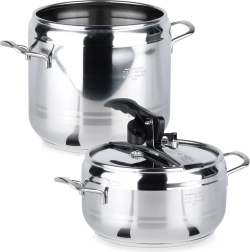 Nerūdijančio plieno greitpuodis PROFI 4 + 7 l, 2 vnt. rinkinys