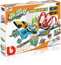 Bburago GoGears Extreme Vortex automobilių trasa su kilpomis ir ugnies žiedu