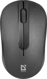 Belaidė optinė pelė Defender, juoda, 1600 dpi