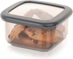 Kvadratinė talpa biriems produktams su dangteliu, 400 ml