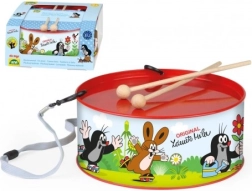 Būgnelis Kurmukas 20 cm su lazdelėmis