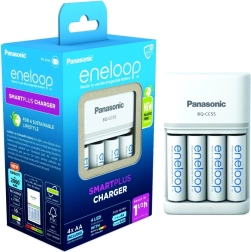 Eneloop Charger Smart and Quick BQCC55 + 4x AA Batteries