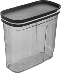Dėžutė biriems maisto produktams su dozatoriumi GREY 1,8 l