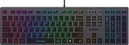 Keyboard with neon backlight