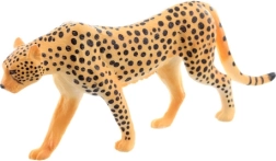 Plastic leopard figure 13 cm