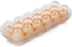Plastic egg box for 12 pieces for the fridge
