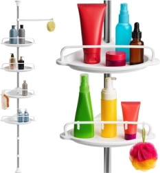 Kampinė teleskopinė dušo lentyna RUHHY