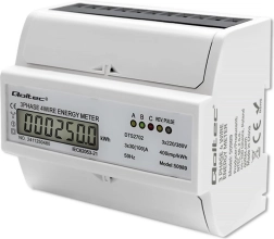 Trifazis dvikryptis elektroninis elektros skaitiklis montuojamas ant DIN bėgelio