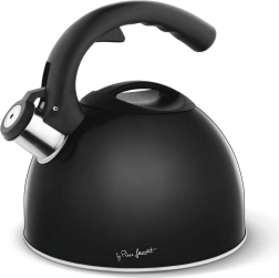 Cuivre Kettle 3 l, black with whistle, for all types of stoves
