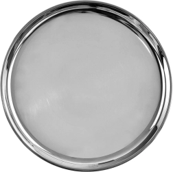Nerūdijančio plieno apvalus serviravimo padėklas 23 cm