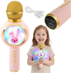 Children’s wireless karaoke microphone Izoxis bunny pink