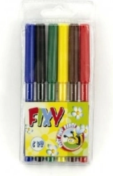Spalvotų flomasterių rinkinys Wiky 6 vnt.