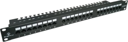 UTP Cat 6 Patch Panel, 24 Ports, LSA with Shelf, 1U