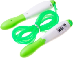 Professional CrossFit jump rope with click counter - green