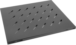 Tvirta lentyna 19'' rack spintai juoda 1U 465x500 mm