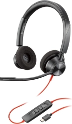 Stereo Headphones Poly Blackwire 3320 USB-C/A