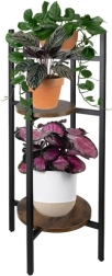 Ruhhy gėlių stovas 80 cm, 3 aukštų metalinis loft