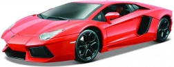 Metalinio modelis BBURAGO LAMBORGHINI Aventador 1:18, oranžinis