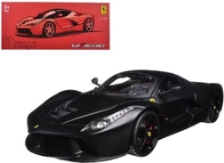 Metalinė BBURAGO Ferrari LaFerrari modelio kopija 1:18, matinė juoda