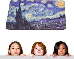 Pelės kilimėlis Van Gogho „Žvaigždėta naktis“