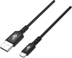USB-C kabelis 1,5 m silikoninis juodas