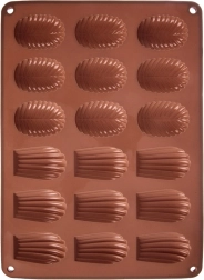 Silikoninė forma sausainiams ir praliniams 34 × 25 × 1 cm, ruda