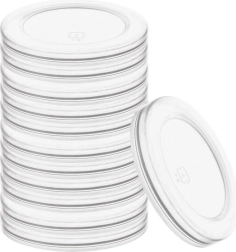 Dangteliai jogurto stiklainiams 6,8 cm, 12 vnt.